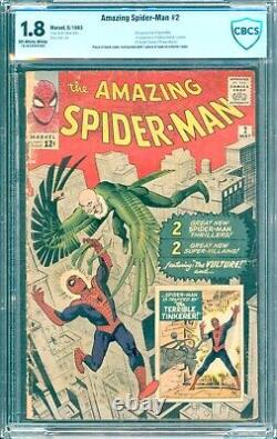 Amazing Spider-man #2 (1963) Cbcs 1.8 - 1er Vulture & Terrible Tinkerer Cgc