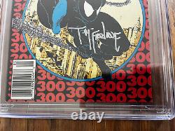 Amazing Spider-man #300 (1988) Cgc Ss 9.0 Signé Todd Mcfarlane Newstand Rare