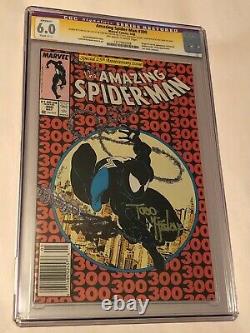 Amazing Spider-man # 300 Cgc 6.0 Ss Signé Par Stan Lee Et Todd Mcfarlane 1er Venom
