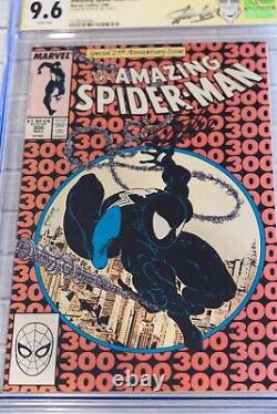 Amazing Spider-man #300 Cgc 9.6 Signé Par Stan Lee Première Application Complète Venom
