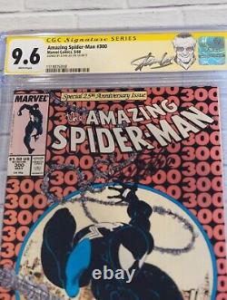 Amazing Spider-man #300 Cgc 9.6 Signé Par Stan Lee Première Application Complète Venom