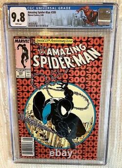 Amazing Spider-man # 300 Cgc 9.8 Stan Lee, Todd Mcfarlane 1er Venom, Kiosque À Journaux