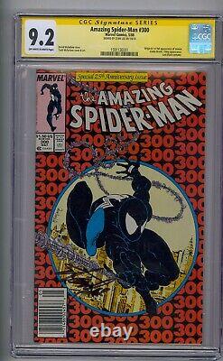 Amazing Spider-man #300 Ss Cgc 9.2 Signé Par Stan Lee Newsstand! Venin