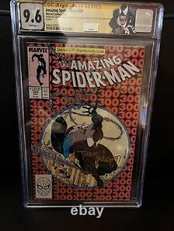 Amazing Spider-man #300 Venom Cgc 9.6 Signé Tom Hardy Stan Lee Todd Mcfarlane