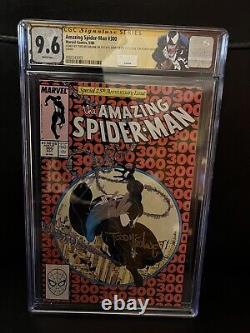 Amazing Spider-man #300 Venom Cgc 9.6 Signé Tom Hardy Stan Lee Todd Mcfarlane