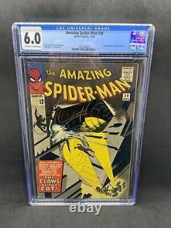 Amazing Spider-man 30 Cgc 6.0 Owithw 1st Apparence Cat Burglar 1965 Stan Lee