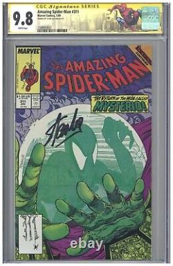 Amazing Spider-man #311 Cgc 9.8 Ss Signé Stan Lee 1988 Todd Mcfarlane Mysterio