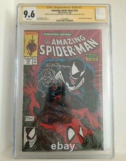 Amazing Spider-man 316 9,6 Cgc Ss Signé X2 Stan Lee, Al Milgrom, +sketch, Venom