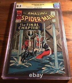 Amazing Spider-man #33 Signé Par Stan Lee Cgc Classé 8.5 Marvel Comic Ditko