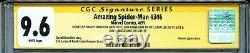 Amazing Spider-man 346 Cgc 9.6 Ss X4 Stan Lee Bagley Emberlin Michelinie Venom
