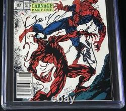 Amazing Spider-man #361 2x Signed Stan Lee + Bagley Cgc Ss 9.4 Marvel 1992