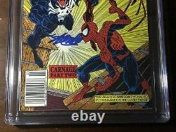 Amazing Spider-man #362 (1992) 2nd Carnage Signé Stan Lee-cgc 9.8! Kiosque À Journaux