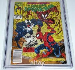 Amazing Spider-man #362 2x Signature Cgc Ss 9.4 Stan Lee & Mark Bagley Carnage
