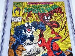 Amazing Spider-man #362 2x Signature Cgc Ss 9.4 Stan Lee & Mark Bagley Carnage