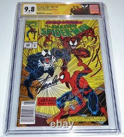 Amazing Spider-man #362 2x Signature Cgc Ss 9.8 Stan Lee Bagley Spidey Sketch