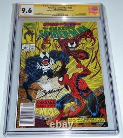Amazing Spider-man #362 Cgc Ss Signature Autograph Stan Lee Mark Bagley Venin