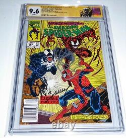 Amazing Spider-man #362 Cgc Ss Signature Autographe Stan Lee Mark Bagley Carnage