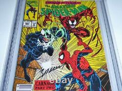 Amazing Spider-man #362 Cgc Ss Signature Autographe Stan Lee Mark Bagley Vert Sm