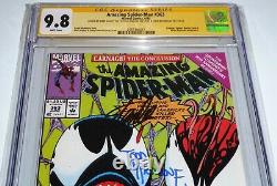 Amazing Spider-man #363 Cgc Ss 3x Signature Stan Lee Todd Mcfarlane Venom Bagley