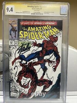 Amazing Spider-man 391 Signé Par Stan Lee Cgc 9.4 Première Apparition Du Carnage