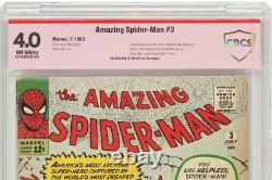 Amazing Spider-man 3 Cbcs 4.0 Pas Cgc (1ère App Doctor Octopus) Stan Lee Signé