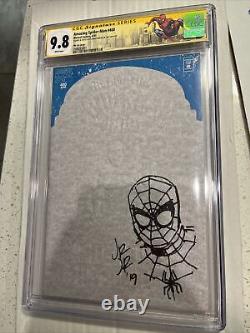 Amazing Spider-man 400 Cgc 9.8 Ss John Romita Jr Signé & Sketched Die-cut Cover