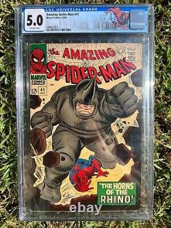Amazing Spider-man 41 1ère Apparition De Rhino Cgc 5.0 Vault D'asgard