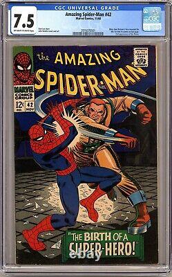 Amazing Spider-man #42 Cgc 7.5 Off-white To White Pages 1966