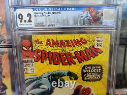 Amazing Spider-man #45 (1967) Cgc Grade 9.2 3e Apparition Du Lézard