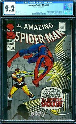 Amazing Spider-man 46 Cgc 9.2 1st Shocker White Pages