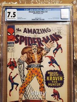Amazing Spider-man 47 Cgc 7.5 Kraven The Hunter Apparence Dans Le Film Sony/mcu