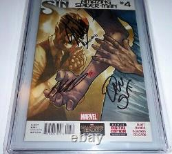 Amazing Spider-man #4 Cgc Ss 4x Signature Autographe Stan Lee Cindy Moon Silk 9.8