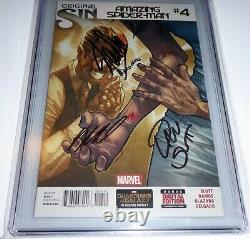 Amazing Spider-man #4 Cgc Ss 4x Signature Autographe Stan Lee Cindy Moon Silk 9.8