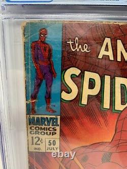 Amazing Spider-man #50 Cgc 2.5 1967 Première Apparition De Kingpin