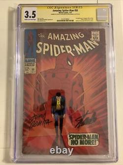 Amazing Spider-man 50 Cgc Ss 3.5 1er Kingpin Stan Lee & John Romita Signé