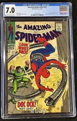 Amazing Spider-man #53 Cgc 7.0 John Romita Stan Lee 1ère Date De Peter Et Gwen