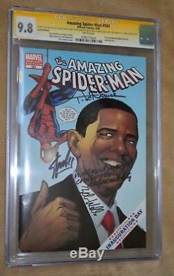 Amazing Spider-man # 583 Obama First Imprimer Cgc Ss 9.8 Stan Lee