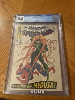 Amazing Spider-man #62 Cgc 8.0 Ow Classic Medusa Apparence 1968 Stan Lee