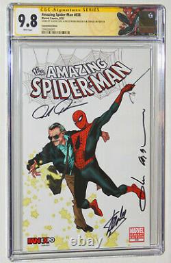 Amazing Spider-man #638 Cgc 9.8 Ss 3x Par Stan Lee, Coipel, Rivera À L'halloween