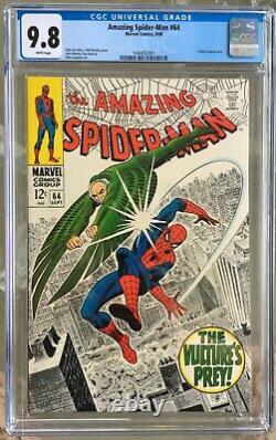 Amazing Spider-man #64 (1968) Cgc 9.8 - Pages Blanches Stan Lee & John Romita