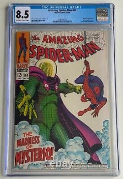 Amazing Spider-man #66 Cgc 8.5 Owithw Mysterio Apparence
