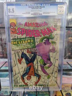 Amazing Spider-man #6 (1963) Cgc Grade 8.5 1ère Apparition Du Lézard