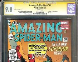 Amazing Spider-man #700 2012 Cgc 9.8 Signed Stan Lee Dikto 1200 Death Spiderman