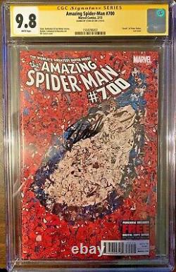 Amazing Spider-man # 700 A Cgc Ss 9.8 Signé Stan Lee, Collage Cover! Rare