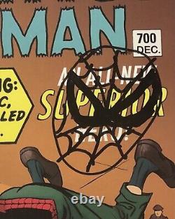 Amazing Spider-man 700 Cgc 9.0 Signé Full Name & Sketch Par Stan Lee Le 94 B-day