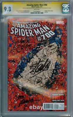Amazing Spider-man #700 Cgc 9.8 Signature Series X3 Stan Lee Larry Lieber Romita