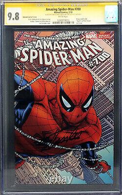 Amazing Spider-man 700 Cgc 9,8 Ss A Signé Stan Lee Pour Son 91e Anniversaire