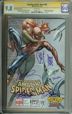 Amazing Spider-man # 700 Cgc 9.8 Ss Signé Stan Lee Ramos + Autres Midtown