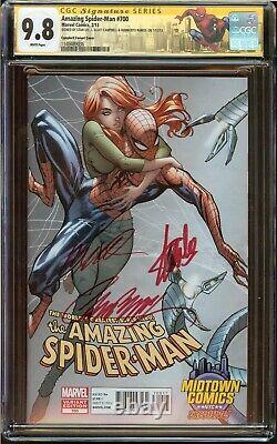 Amazing Spider-man # 700 Cgc 9.8 Stan Lee Signé, Campbell, Mort Peter Parker