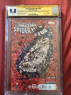 Amazing Spider-man 700 Cgc Ss 9.8 Signé Stan Lee 12x Signatures! Ne Manquez Pas
